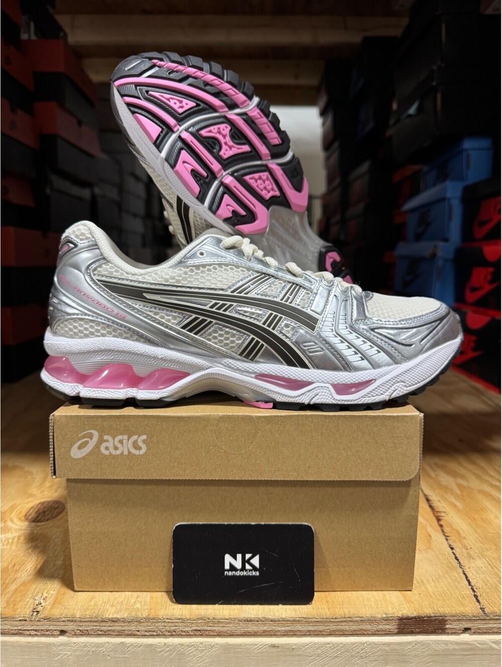 Asics Gel Kayano 14 'Cream Sweet Pink' 1203A537-103 BRAND NEW MENS SIZE 10.5